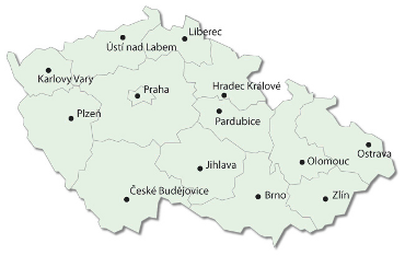 Mapa podlahářství Česká republika